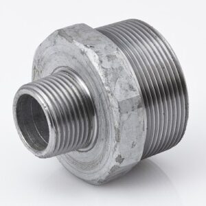 3000LB GALV STEEL REDUCING HEX NIPPLE BSPT