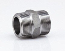 3000LB GALV STEEL EQUAL HEX NIPPLE BSPT