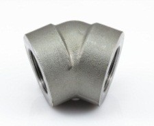 3000LB BLACK STEEL F/F ELBOW 45 DEG BSPT