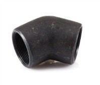 Black Steel F/F Elbow 45 Deg