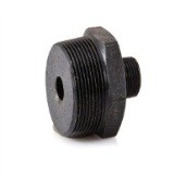 Black Steel Reducing Hex Nipple