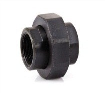 Black Steel F/F Union Steel/Brass Seat