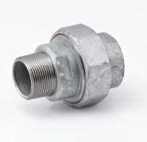 Galv Steel M/F Union Steel/Brass Seat